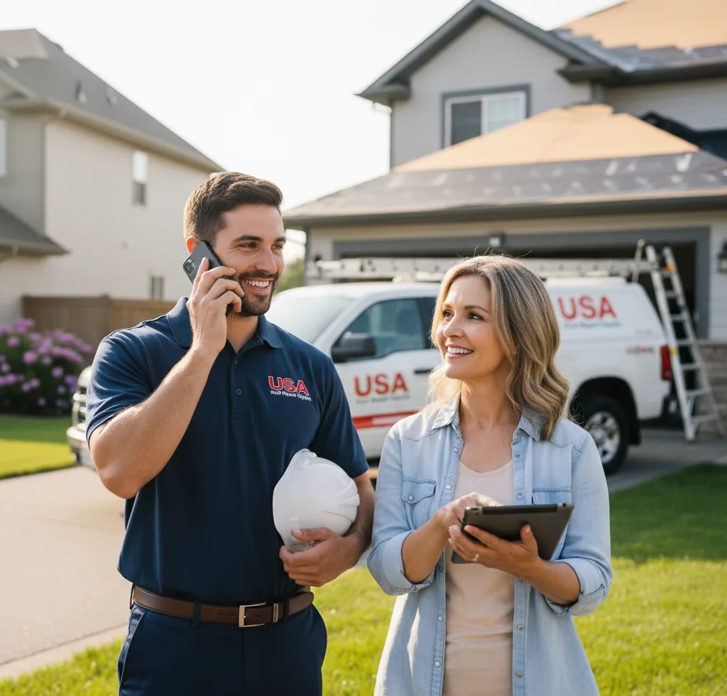 USA Roof Repair Experts customer support in Doddridge